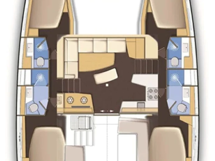 Wynajmij Katamaran z lub bez skippera Lagoon w Trogir