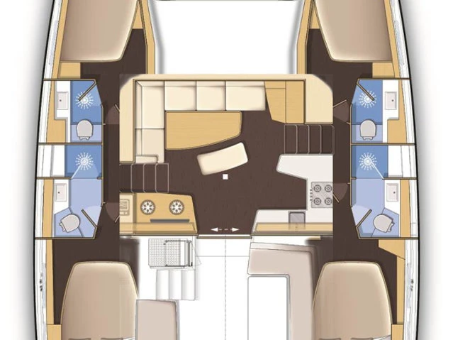 Wynajem łodzi Lagoon Lagoon 42 w Alimos na SamBoat 