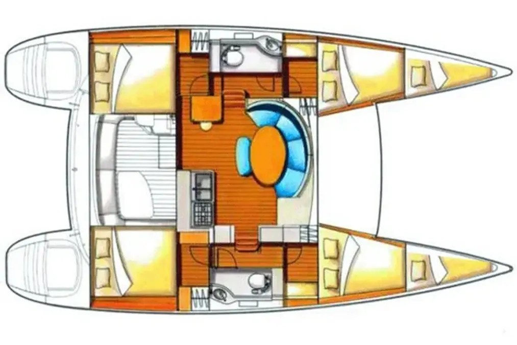 Wynajem Katamaran Lagoon z patentem 