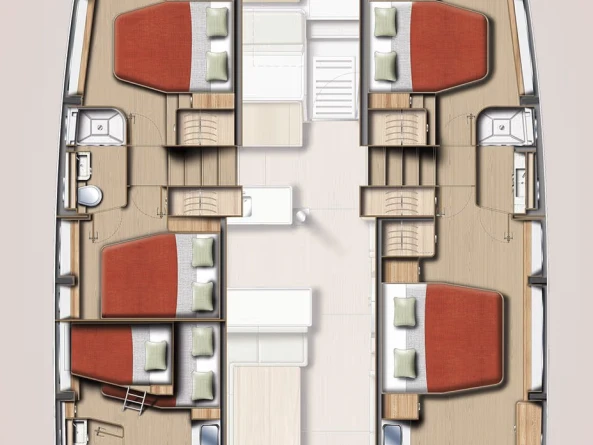 Wynajmij Bali Bali 5.2 - 5 + 2 cab. w Trogir