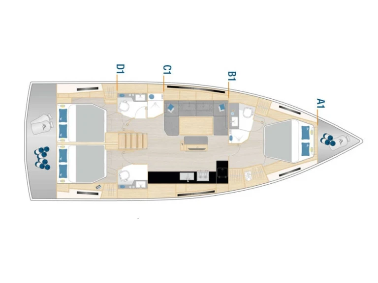 Wynajem w Sibenik- Hanse Hanse 460 na SamBoat