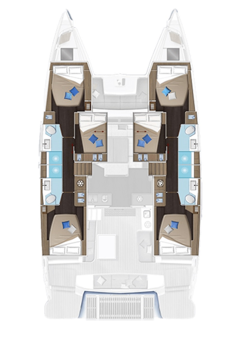 Wynajem Katamaran Lagoon z patentem 