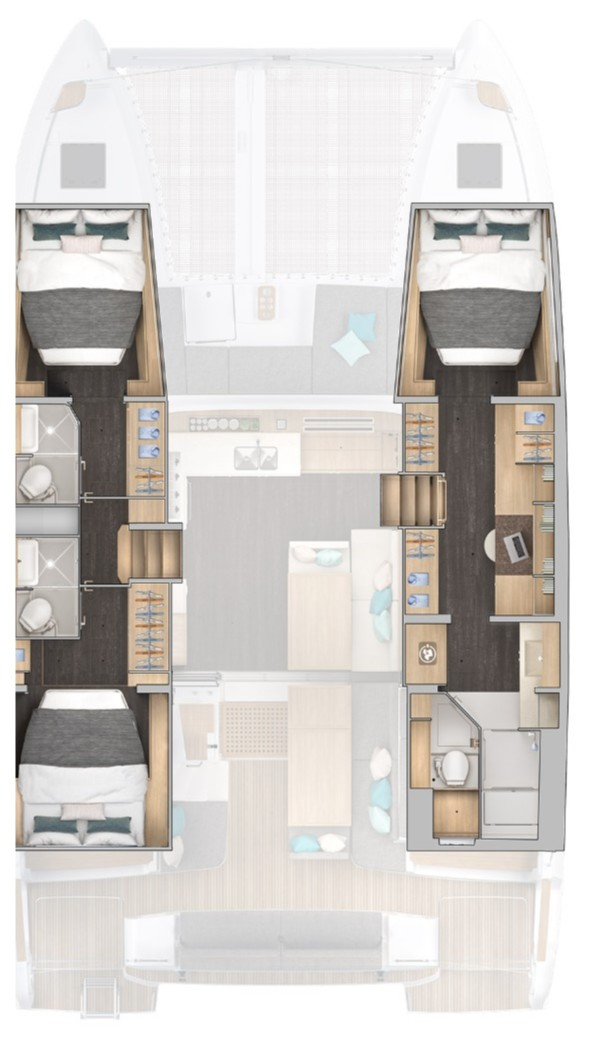 Wynajem łodzi Parham Town tanio Lagoon 43