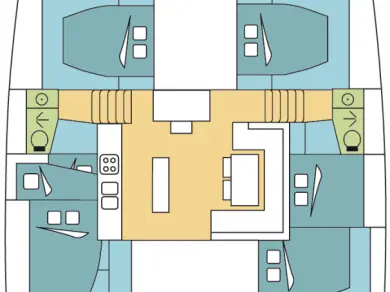Wynajem Katamaran Lagoon z patentem 