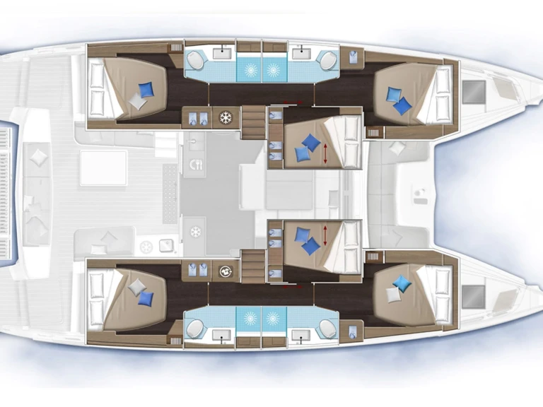 Wynajem Katamaran Lagoon z patentem 