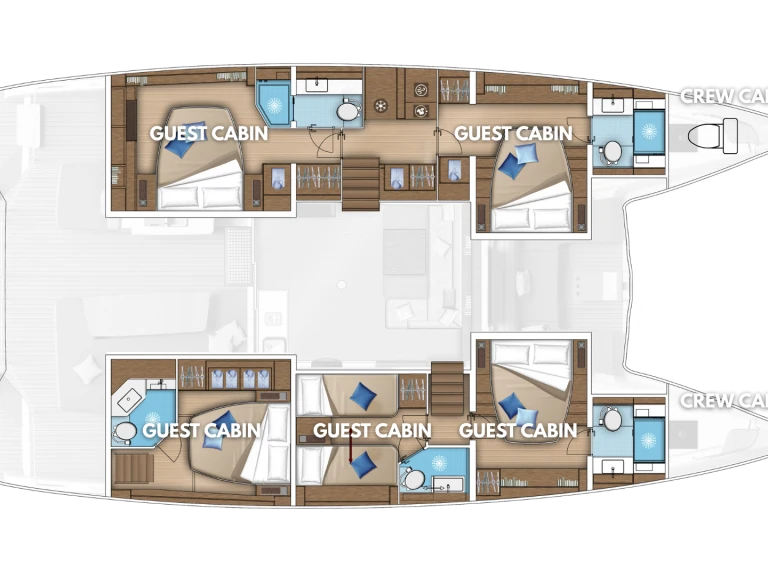 Wynajem Katamaran w Kaštela - Lagoon Lagoon 55