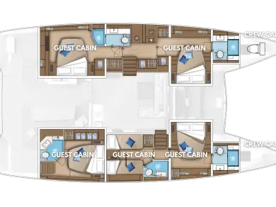 Wynajem Katamaran w Kaštela - Lagoon Lagoon 55