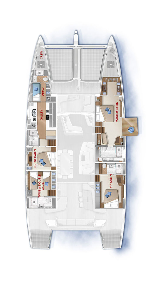 Wynajem łodzi Split tanio Lagoon Seventy 7