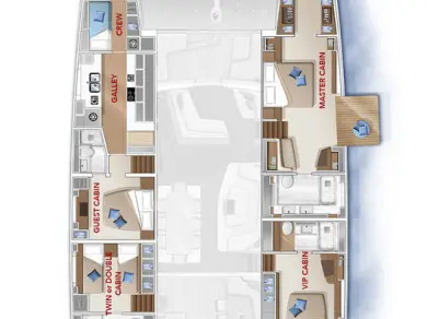 Wynajem łodzi Split tanio Lagoon Seventy 7