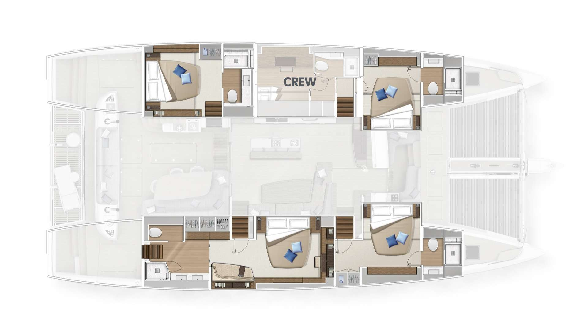 Wynajem Katamaran w Kaštela - Lagoon Lagoon Sixty 5