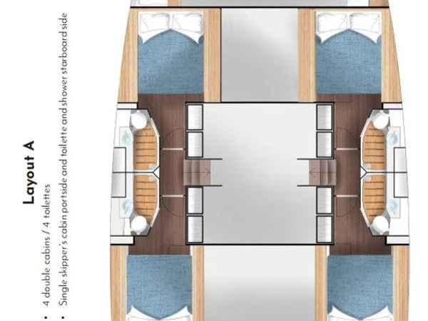 Wynajem Katamaran w Primosten - Cervetti Yachts Cervetti 44 - 4 + 1 cab.