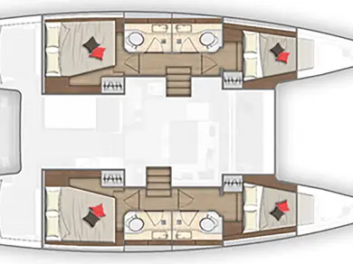 Wynajem łodzi Lagoon Lagoon 40 w Alimos na SamBoat 