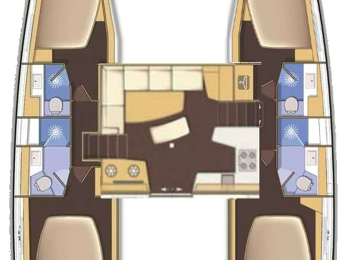 Wynajem łodzi Nea Peramos tanio Lagoon 42