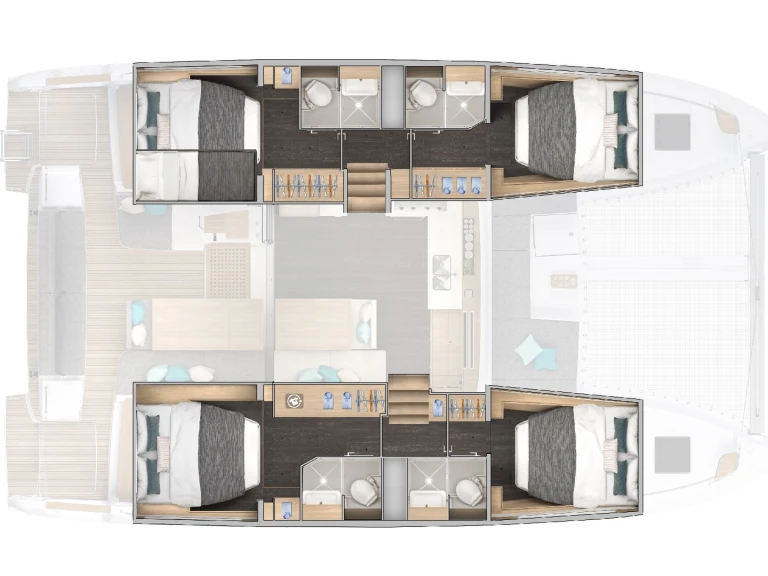 Wynajem łodzi Lagoon Lagoon 43 w Benítses na SamBoat 