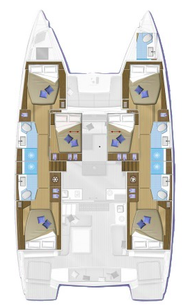 Wynajem łodzi Lagoon Lagoon 50 w Nydri na SamBoat 