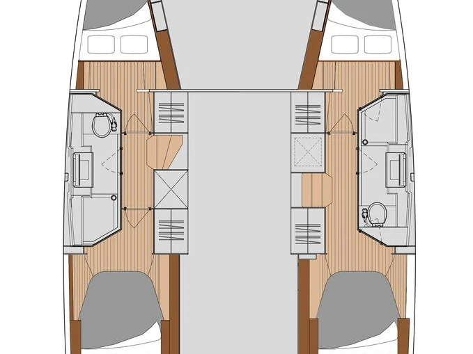 Wynajem Katamaran Fountaine Pajot z patentem 