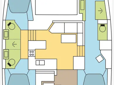 Wynajem Katamaran Fountaine Pajot z patentem 