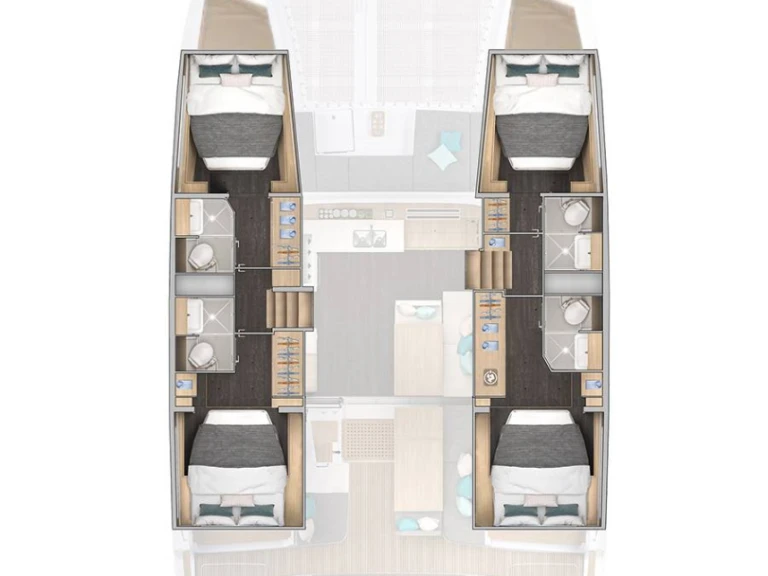Wynajem łodzi Lagoon Lagoon 43 w Rogoznica na SamBoat 