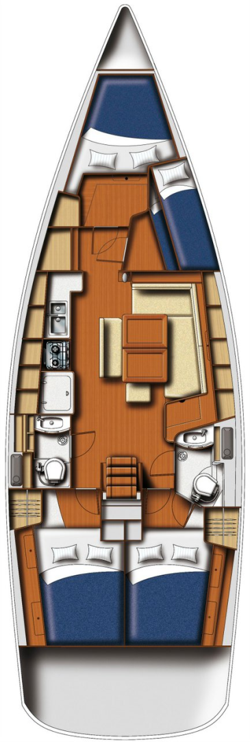 Wynajem Żaglowiec Bénéteau z patentem 