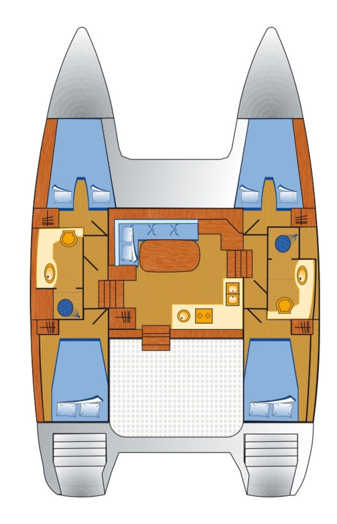 Lagoon Lagoon 400 między profesjonalistami a osobami prywatnymi w Pomer