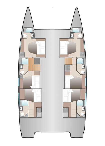 Wynajem łodzi Fountaine Pajot Fountaine Pajot Aura 51 - 6 + 2 cab w Preveza na SamBoat 