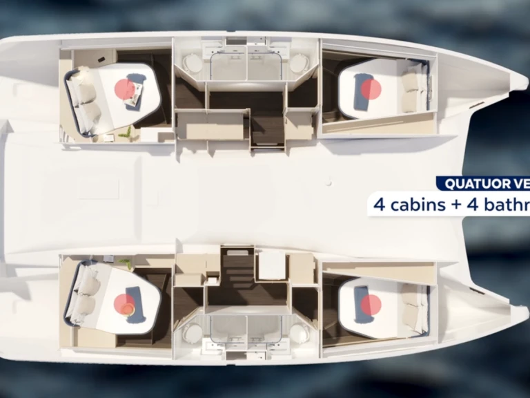 Wynajem łodzi Parham Town tanio Fountaine Pajot FP 44 Quatuor - 4 cab.