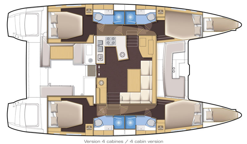 Wynajem łodzi Lagoon Lagoon 450 w Parham Town na SamBoat 