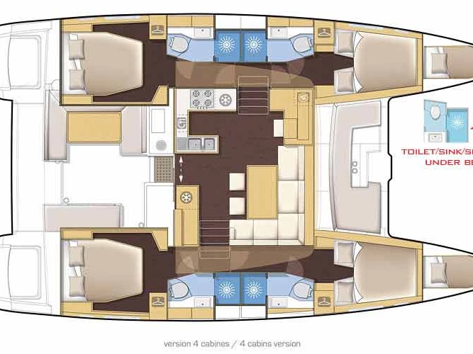 Wynajmij Katamaran z lub bez skippera Lagoon w Parham Town