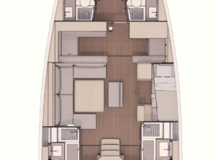 Wynajem Żaglowiec Dufour z patentem 