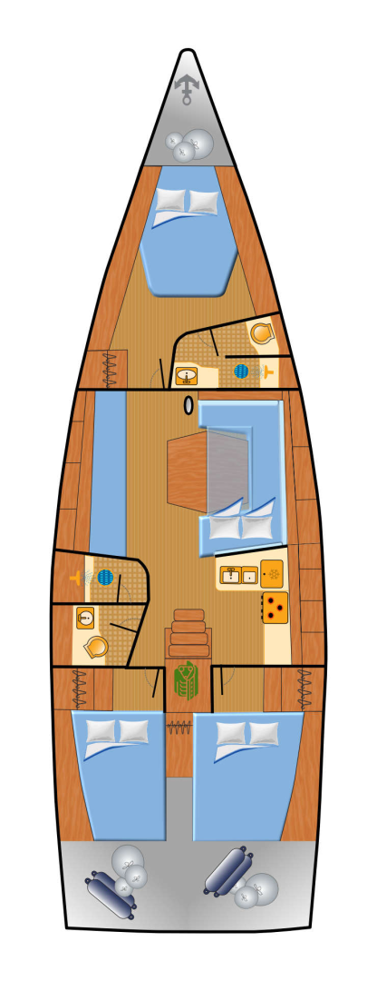 Wynajem Żaglowiec Dehler z patentem 