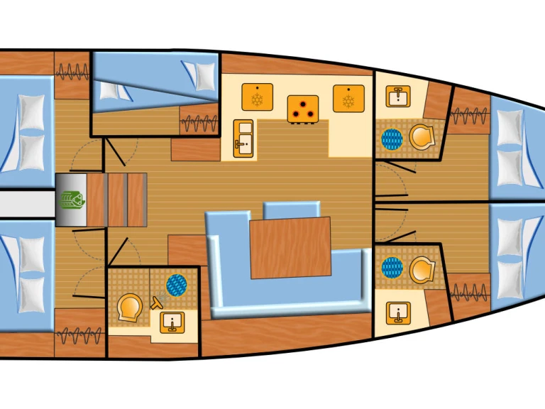 Wynajem łodzi Biograd na Moru tanio Sun Odyssey 490