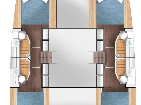 Wynajem Katamaran Cervetti Yachts z patentem 
