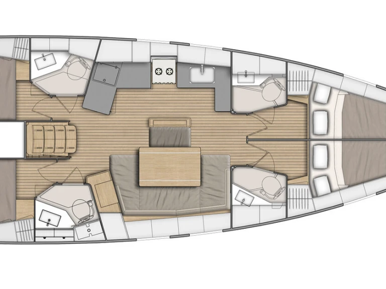 Wynajem Żaglowiec w Lefkáda - Bénéteau Oceanis 46.1