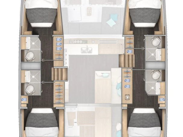 Wynajem Katamaran Lagoon z patentem 