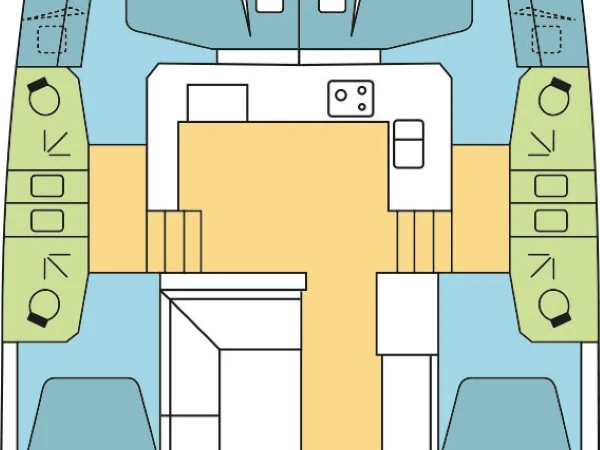 Wynajem łodzi Raiatea Island tanio Bali Catspace Voile