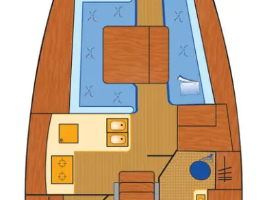 Wynajem Żaglowiec Bénéteau z patentem 