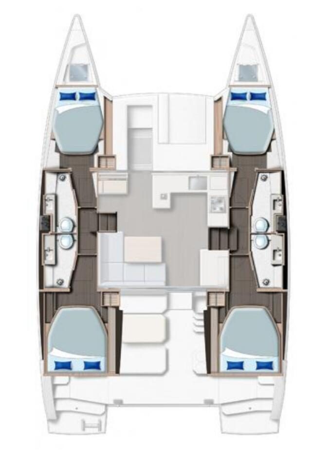Wynajem Katamaran Leopard Catamarans / Robertson & Caine z patentem 