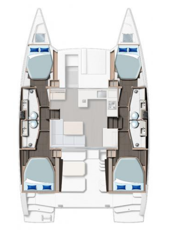 Wynajem w Procida- Leopard Catamarans / Robertson & Caine Leopard 42 - 4 cab. na SamBoat
