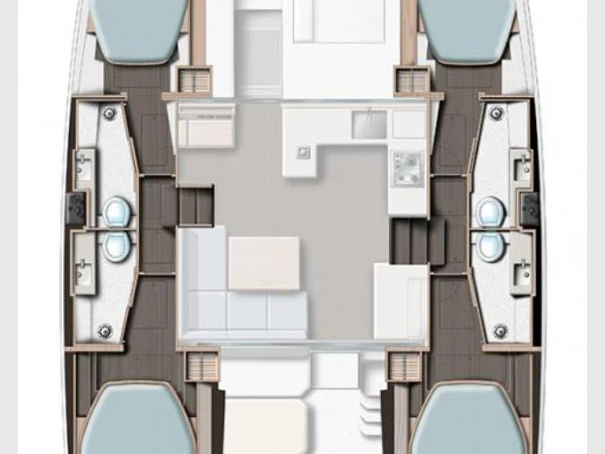 Wynajmij Leopard Catamarans / Robertson & Caine Leopard 42 - 4 cab. w Furnari