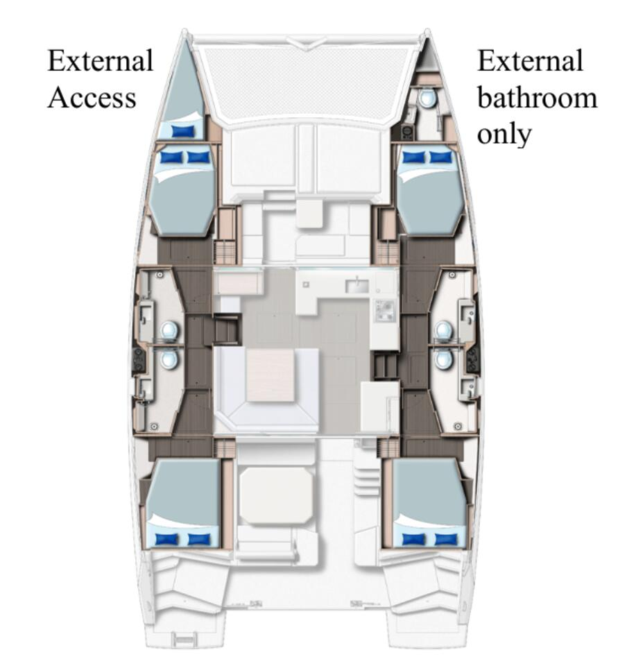 Wynajem Katamaran Leopard Catamarans / Robertson & Caine z patentem 