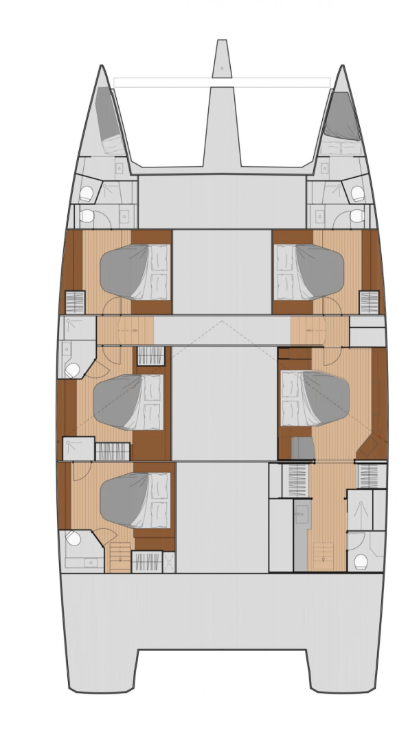 Wynajem Katamaran Fountaine Pajot z patentem 