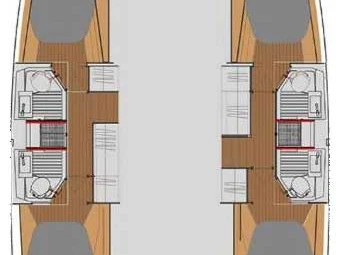 Wynajem Katamaran Fountaine Pajot z patentem 