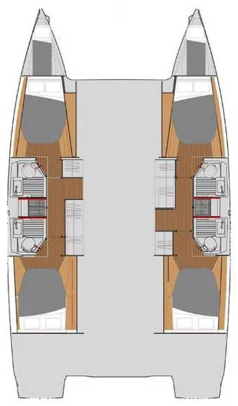 Wynajem Katamaran Fountaine Pajot z patentem 