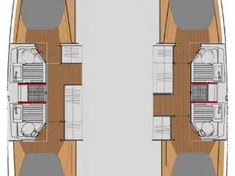 Wynajem Katamaran Fountaine Pajot z patentem 