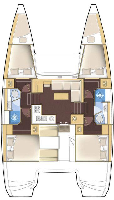 Wynajem Katamaran w Sibenik - Lagoon Lagoon 39