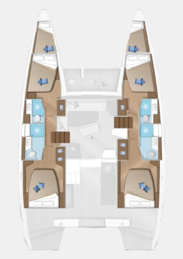 Wynajem Katamaran Lagoon z patentem 