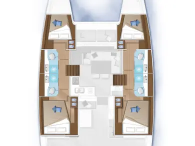 Wynajem łodzi Trogir tanio Lagoon 40