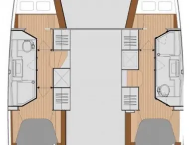 Wynajem Katamaran Fountaine Pajot z patentem 