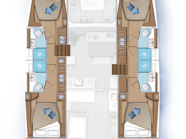 Wynajmij Katamaran z lub bez skippera Lagoon w Eden Island