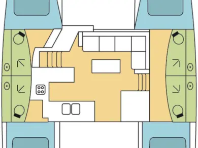 Wynajem Katamaran w Kos - Fountaine Pajot Elba 45